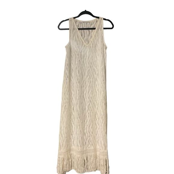 Zara Open Knit Tank Dress Swim Cover